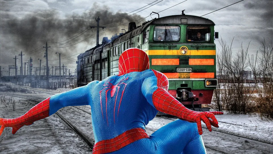 Può realmente Spider-Man fermare un treno?