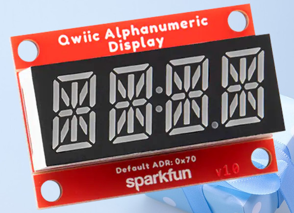 Nuovo display alfanumerico Qwiic SparkFun