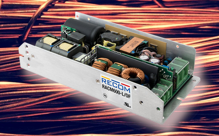 RCM600-L: l’alimentatore AC-DC da 600W RECOM